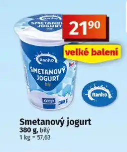 COOP TIP Ranko Smetanový jogurt nabídka