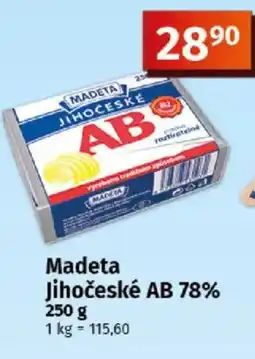 COOP TIP Madeta Jihočeské AB 78% nabídka