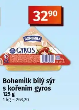 COOP TIP Bohemilk bílý sýr s kořením gyros nabídka