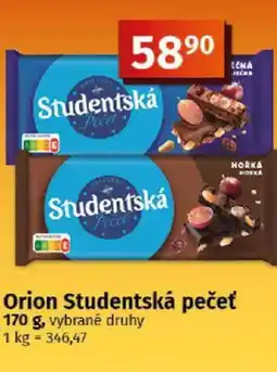 COOP TIP Orion Studentská pečeť nabídka