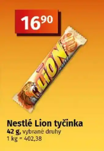 COOP TIP Nestlé Lion tyčinka nabídka