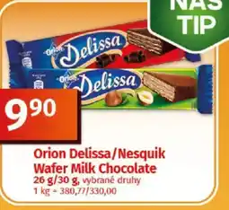 COOP TIP Orion Delissa/Nesquik Wafer Milk Chocolate nabídka