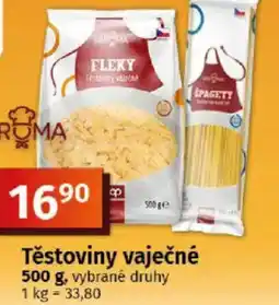 COOP TIP Testoviny vaječné nabídka