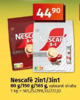 COOP TIP Nescafé 2in1/3in1 nabídka