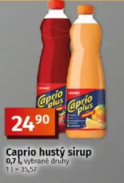 COOP TIP Caprio hustý sirup nabídka