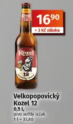 COOP TIP Velkopopovický Kozel 12 nabídka