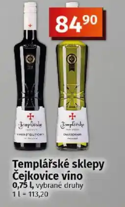 COOP TIP Templářské sklepy Čejkovice víno nabídka