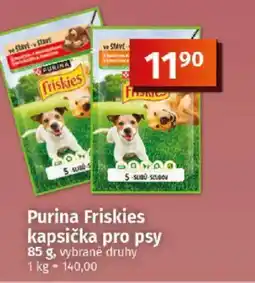 COOP TIP Purina Friskies kapsička pro psy nabídka