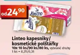 COOP TIP Linteo kapesníky/ kosmetické polštářky nabídka