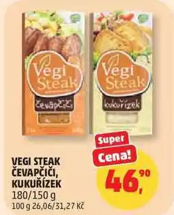 Penny Market VEGI STEAK ČEVAPČIČI, KUKUŘÍZEK, 180/150 g nabídka