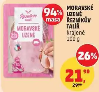 Penny Market MORAVSKÉ UZENE ŘEZNÍKŮV TALÍŘ krájené nabídka