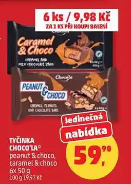 Penny Market TYČINKA CHOCO'LA peanut & choco nabídka