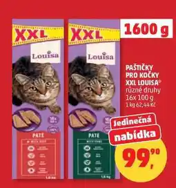Penny Market PAŠTIČKY PRO KOČKY XXL LOUISA různé druhy nabídka