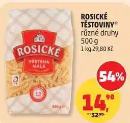 Penny Market ROSICKÉ TĚSTOVINY různé druhy nabídka