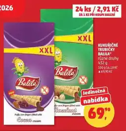 Penny Market KUKUŘIČNÉ TRUBIČKY BALILA různé druhy nabídka
