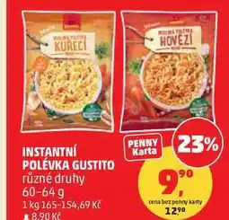 Penny Market INSTANTNÍ POLÉVKA GUSTITO různé druhy nabídka