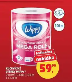 Penny Market KUCHYŇSKÉ UTĚRKY WIPPY, 2vrstvé, 1 role nabídka