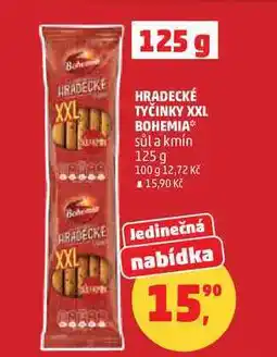 Penny Market HRADECKÉ TYČINKY XXL BOHEMIA sůl a kmín nabídka
