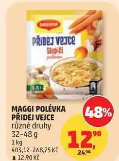 Penny Market MAGGI POLÉVKA PŘIDEJ VEJCE různé druhy nabídka