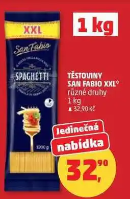 Penny Market TĚSTOVINY SAN FABIO XXL různé druhy nabídka