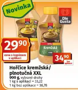 COOP TIP Hořčice kremžská/ plnotučná XXL nabídka