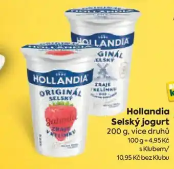Billa Hollandia Selský jogurt nabídka