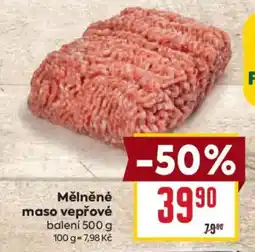 Billa Mělněné maso vepřové nabídka