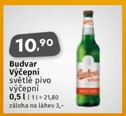 Coop Budvar výčepní nabídka