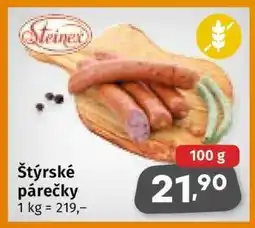 Coop Štýrské párečky nabídka