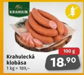 Coop Krahulecká klobása nabídka