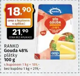 Coop RANKO Gouda 48% plátky nabídka