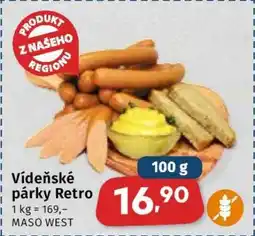 Coop Vídeňské párky Retro nabídka