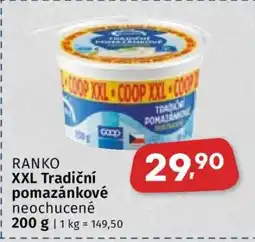 Coop RANKO XXL Tradiční pomazánkové neochucené nabídka