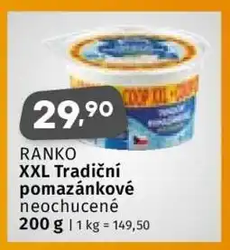 Coop RANKO XXL Tradiční pomazánkové neochucené nabídka