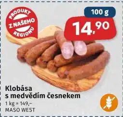 Coop Klobása s medvědím česnekem nabídka