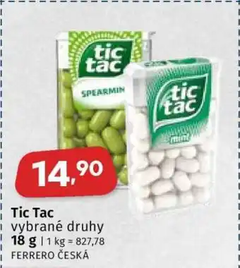 Coop Tic Tac nabídka