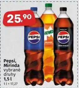 Coop Pepsi, Mirinda nabídka