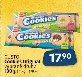 Coop GUSTO Cookies Original nabídka