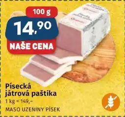 Coop Písecká játrová paštika nabídka