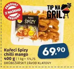 Coop Kuřecí špízy chilli mango nabídka
