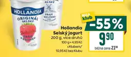 Billa Hollandia Selský jogurt nabídka
