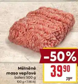 Billa Mletěné maso vepřové nabídka