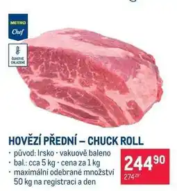 Makro Hovězí přední chuck roll nabídka