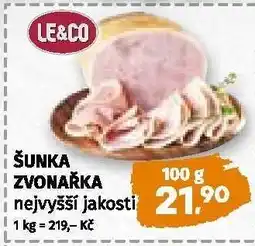 Coop LE & CO Šunka Zvonařka nabídka