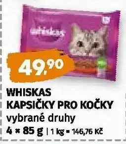 Coop Whiskas kapsičky pro kočky nabídka