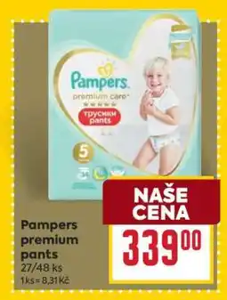 Billa Pampers Premium Pants nabídka