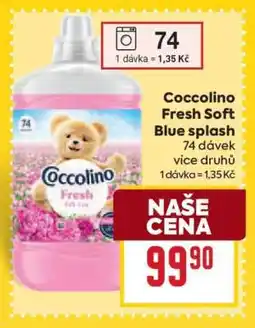 Billa Coccolino Fresh Soft Blue splash nabídka