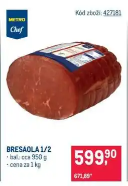 Makro BRESAOLA 1/2 nabídka
