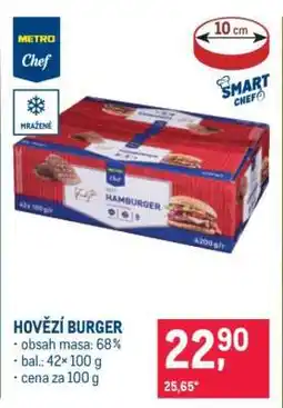 Makro Hovězí burger nabídka