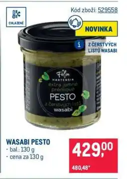 Makro WASABI PESTO nabídka